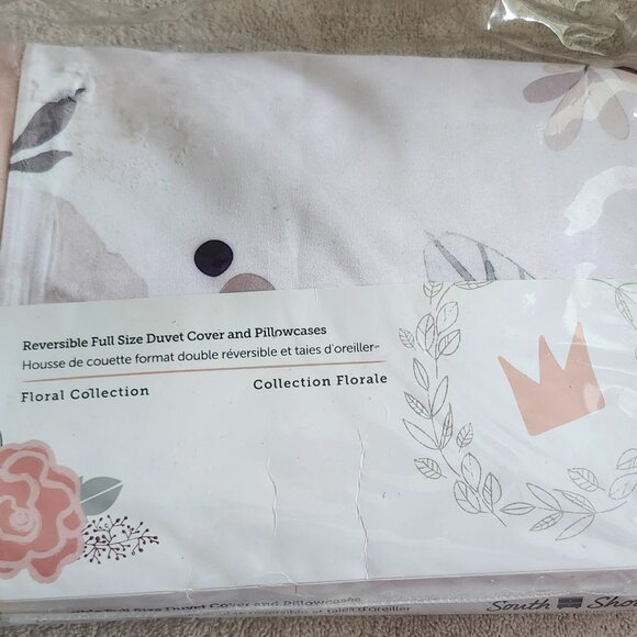NEW South Shore Floral Collection Full/Double Duvet Set Sells $199.99 - Picture 2 of 4